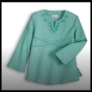 American Girl Dress Like Me teal layering tunic / tank top set